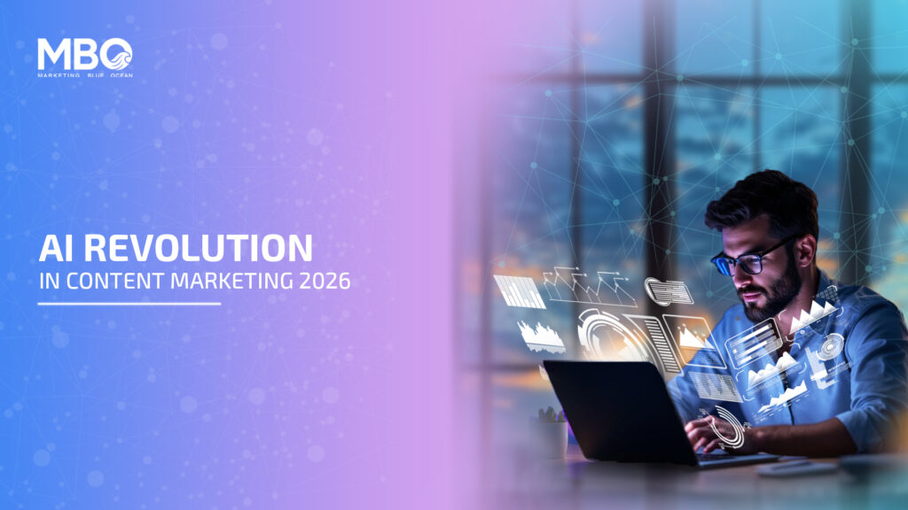 AI tools for content marketing dashboard illustration