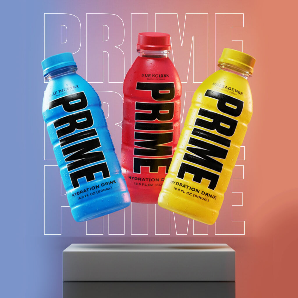Prime Hydration case study in hype marketing showing viral buzz, scarcity, influencer hype, and decline